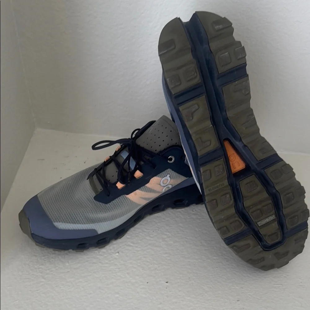 On Running Men's Cloudvista Gray with Peach Accent Training Shoes